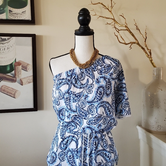 Ralph Lauren 💯Cotton One Shoulder Dress - Picture 3 of 14